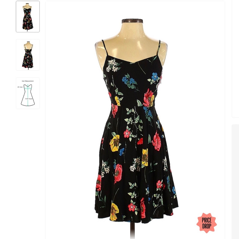 Floral A-Line Mini Dress